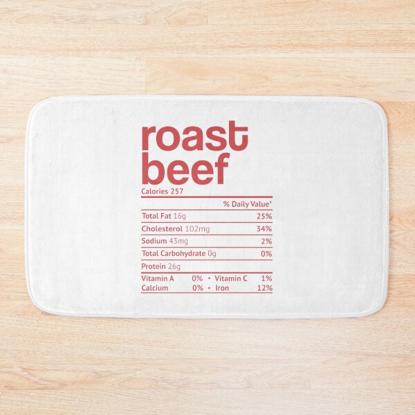 Item preview, Roast Beef Nutrition Fact Funny Thanksgiving Christmas Premium  designed and sold by JethroShop.
