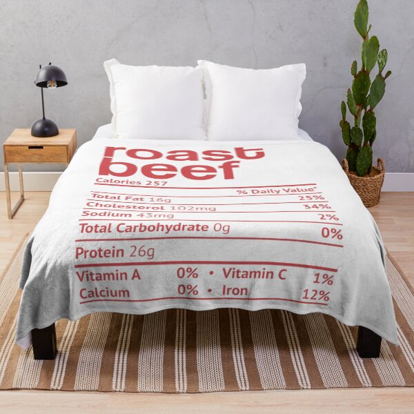 Item preview, Roast Beef Nutrition Fact Funny Thanksgiving Christmas Premium designed and sold by JethroShop.