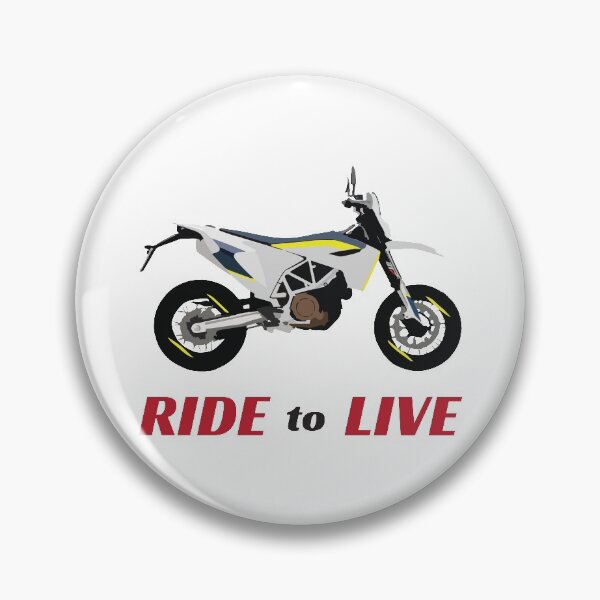 Item preview, Motorcycle Husqvarna 701 quote Ride To Live designed and sold by WiredDesigns.