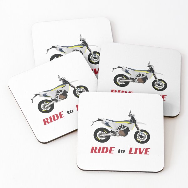 Item preview, Motorcycle Husqvarna 701 quote Ride To Live designed and sold by WiredDesigns.