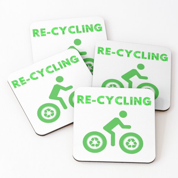 Aperçu de l'œuvre Le recyclage à vélo créée et vendue par Zip-Zup.