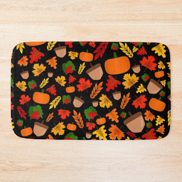 Item preview, Fall Pattern (Black Background) designed and sold by createdbyaldrin.
