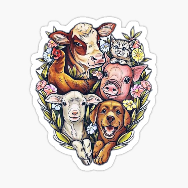 Vista previa del artículo con la obra «Amigos, no comida», diseñado y vendido por peachysage.