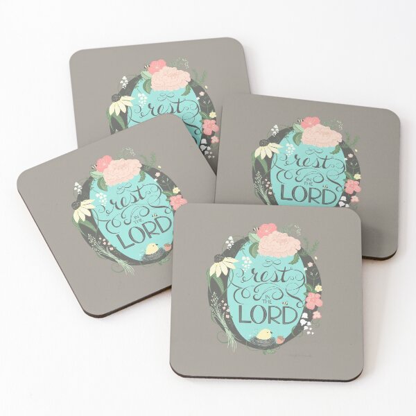 Item preview, O Rest in the Lord - Taupe designed and sold by Christine Philbrick.