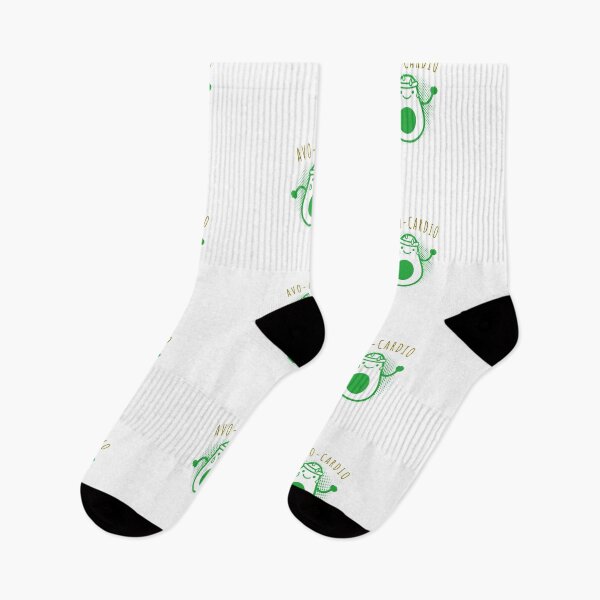 Item preview, Avo-Cardio White - Funny Gym designed and sold by GymWearDepot.