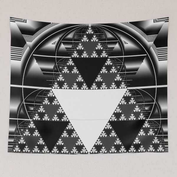 Item preview, Monochrome, Sierpinski Triangle designed and sold by Rupert Russell.