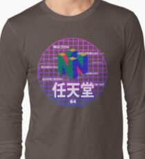 Vaporwave Nintendo 64 Long Sleeve T-Shirt