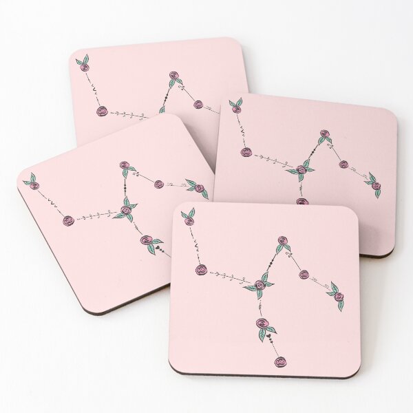 Item preview, Camelopardalis (The Giraffe) Constellation Roses and Hearts Doodle designed and sold by EndlessDoodles.