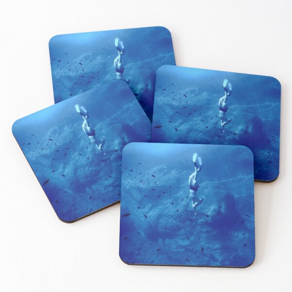 Item preview, Free Diving in the Beautiful sea designed and sold by JoyforU.