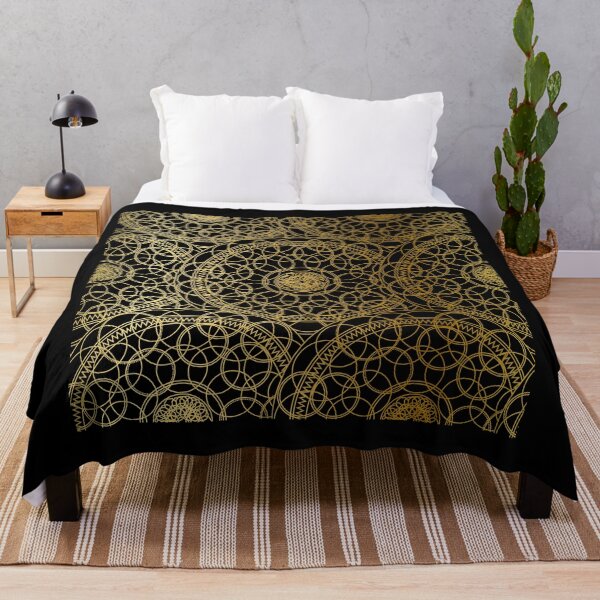 Item preview, Infinity Circles Golden Mandala designed and sold by GoldenZodiac888.