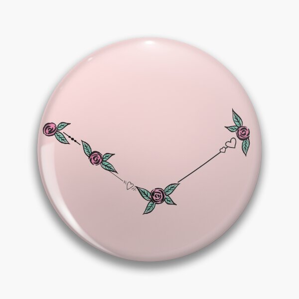 Item preview, Canes Venatici (Hunting Dogs) Constellation Roses and Hearts Doodle designed and sold by EndlessDoodles.