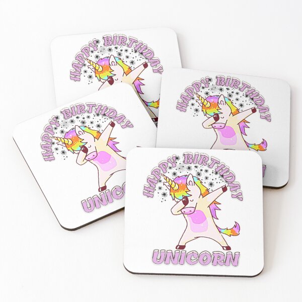 Item preview, HAPPY BIRTHDAY UNICORN designed and sold by DINAH PHELMS ⭐ ⭐ ⭐ ⭐ ⭐.