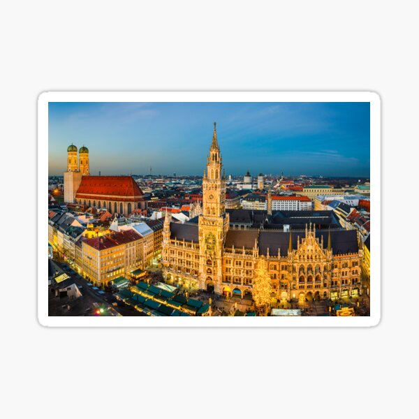 Artikel-Vorschau von München von oben, designt und verkauft von Mapics.