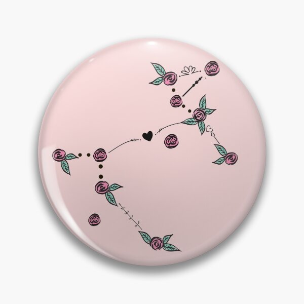 Item preview, Canis Major (Greater Dog) Constellation Roses and Hearts Doodle designed and sold by EndlessDoodles.