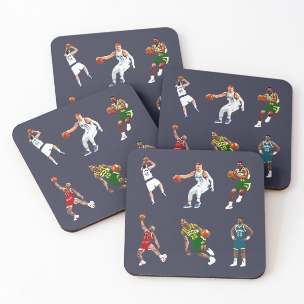 Item preview, Basketball Legends (Dirk Nowitzki, Luka Doncic, Ricky Pierce, Dennis Rodman, Gary Payton, Alonzo Mourning) Qiangy designed and sold by qiangdade.