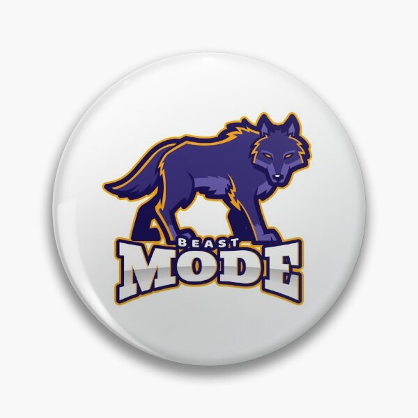 Item preview, Beast Mode Wolf White - Funny Gym designed and sold by GymWearDepot.