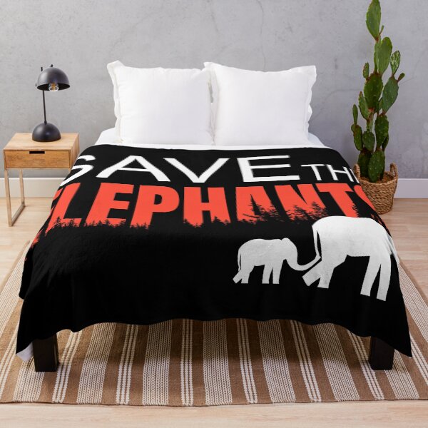 Item preview, Save the Elephants designed and sold by PlusAdore.