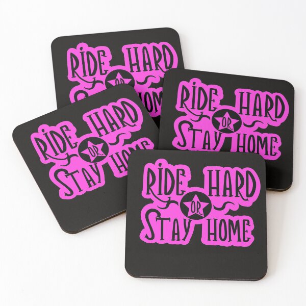 Item preview, Pink Ride Hared or Stay Home  designed and sold by FamilyCurios.