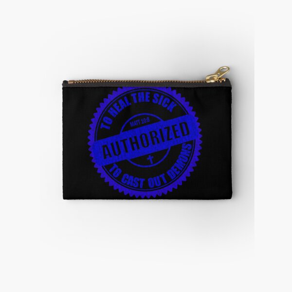 Item preview, AUTHORIZES TO HEAL THE SICK TO CAST OUT DEMONS (Blue stamp design) designed and sold by Warih.