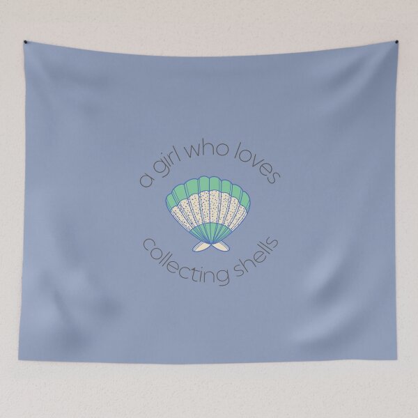 Item preview, A Girl Who Loves Collecting Shells designed and sold by Printed-Goodies.