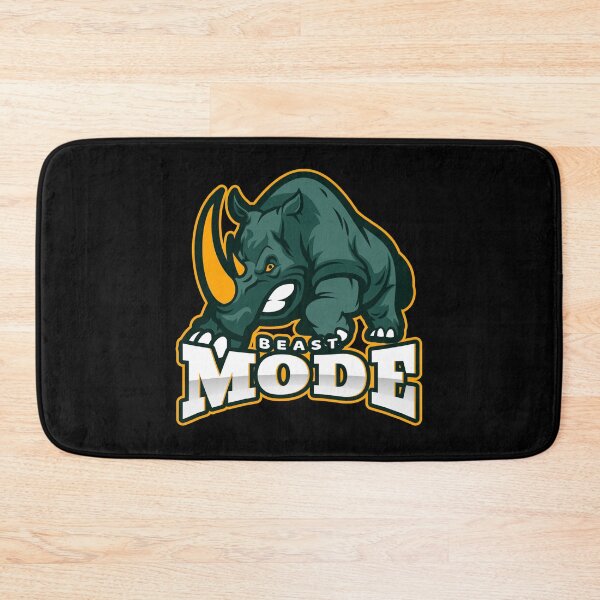 Item preview, Beast Mode Rhino Black - Funny Gym designed and sold by GymWearDepot.