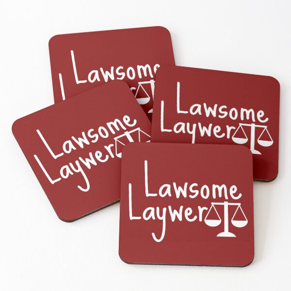 Item preview, Lawsome lawyer - funny lawyer gift (white/grey) designed and sold by PickaSticka.