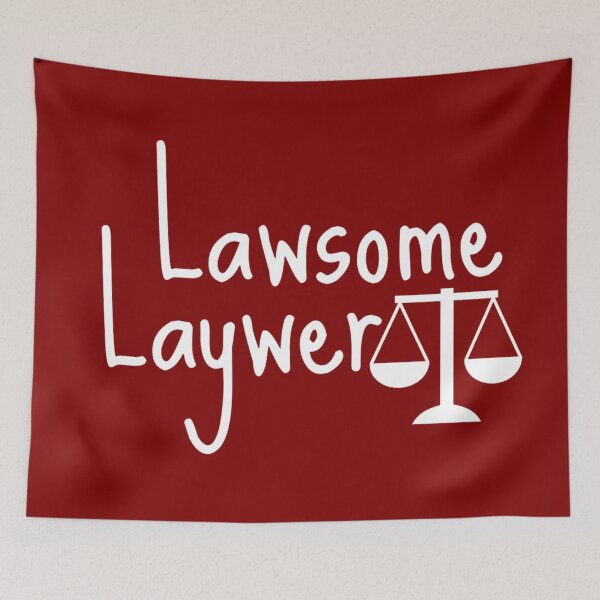 Item preview, Lawsome lawyer - funny lawyer gift (white/grey) designed and sold by PickaSticka.