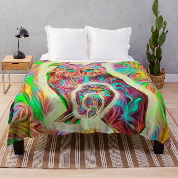 Item preview, owls, birds, psychedelic, acid colors, optimistic painting designed and sold by Maria Mihailova.