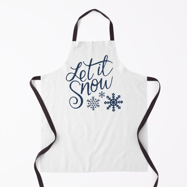 Item preview, Let It Snow Blue Glitter Typography Winter designed and sold by livianasgifts.