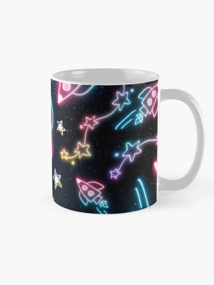 Thumbnail 3 of 6, Coffee Mug, Pattern Designs Colorful Abstract Geometric Pattern Sticker designed and sold by duron4.