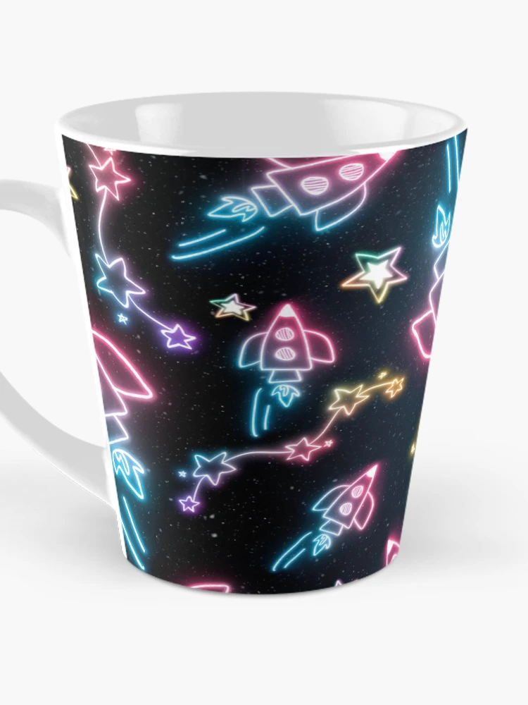 Thumbnail 3 of 4, Coffee Mug, Pattern Designs Colorful Abstract Geometric Pattern Sticker designed and sold by duron4.