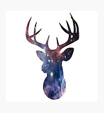 Galaxy Stag Photographic Print
