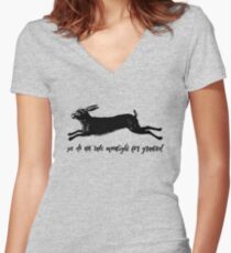 Watership Down Women's Fitted V-Neck T-Shirt