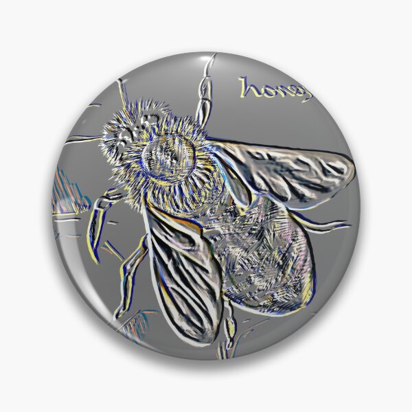 Item preview, poster: metal honey bee designed and sold by Magicbrush13.