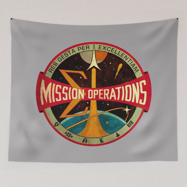 Item preview, NASA Flight Operations Directorate patch - vintage look designed and sold by trendistudio.