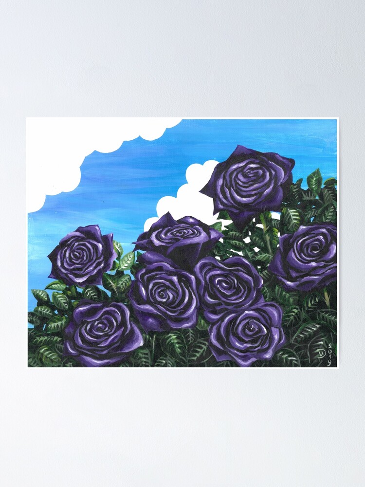 Póster «Rosas moradas» de artbyveya | Redbubble