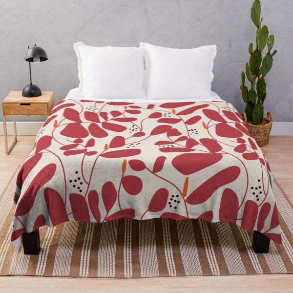 Item preview, Red flow flower pattern designed and sold by ElmLenonn.