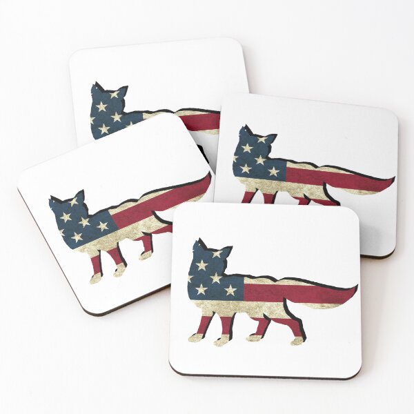 Item preview, America Flag Fox Animals designed and sold by Zip-Zup.