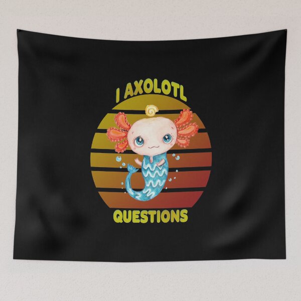 Item preview,   I Axolotl Questions Pun Walking Fish  designed and sold by david parry.