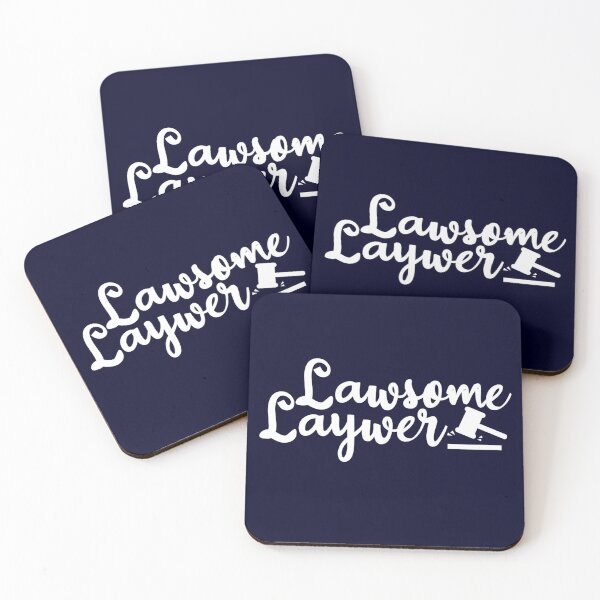 Item preview, Lawsome lawyer - funny lawyer gift (white/grey) #2 designed and sold by PickaSticka.