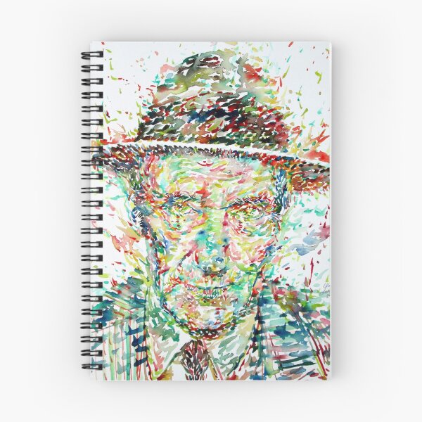 Item preview, WILLIAM BURROUGHS watercolor portrait .1 designed and sold by lautir.