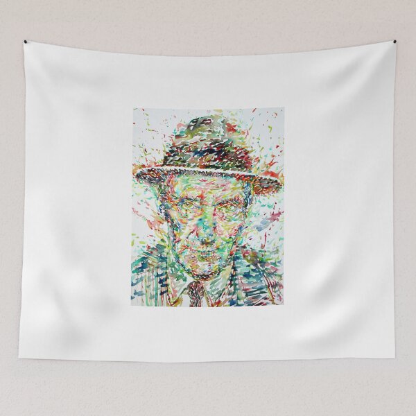 Item preview, WILLIAM BURROUGHS watercolor portrait .1 designed and sold by lautir.