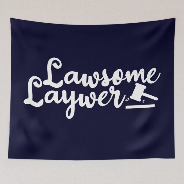 Item preview, Lawsome lawyer - funny lawyer gift (white/grey) #2 designed and sold by PickaSticka.