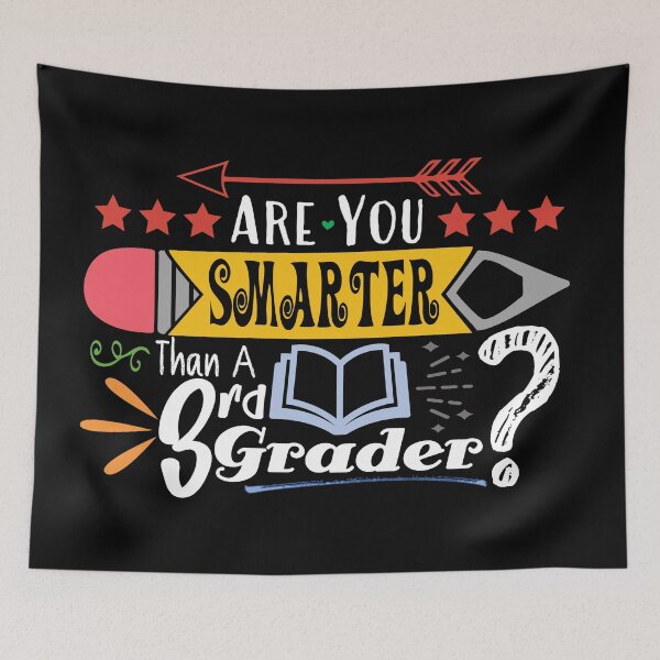 Item preview, Are You Smarter Than A Third Grader? (Dark) designed and sold by the-krisney-way.