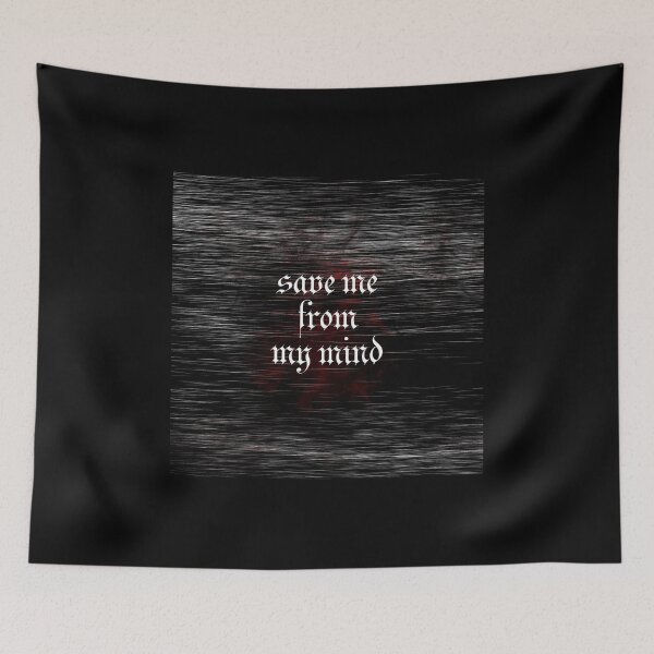 Item preview, Save Me From My Mind edgy aesthetic quote poster designed and sold by Hekkoto.