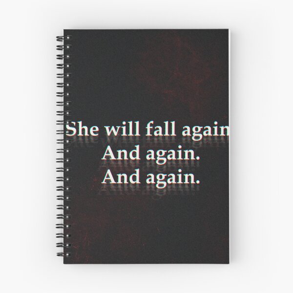 Item preview, She will fall again edgyaesthetic quote poster designed and sold by Hekkoto.