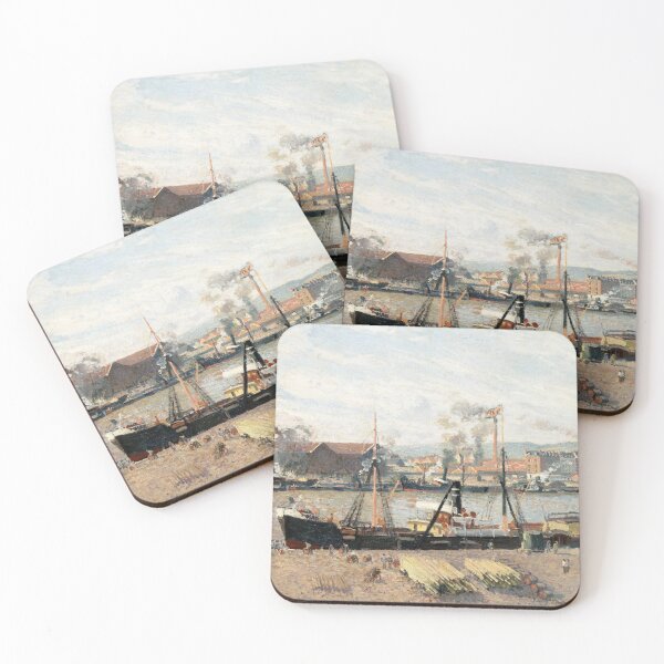 Item preview, Port of Rouen, Unloading Wood  by Camille Pissarro. designed and sold by suewen.