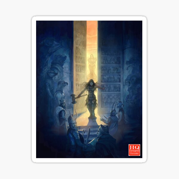 Babeester Gor Bars the Entrance to the Realm of the Dead Sticker