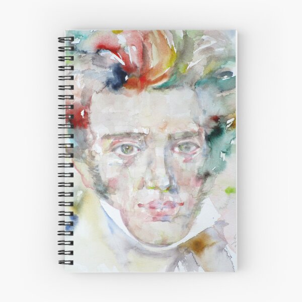 Item preview, SOREN KIERKEGAARD - watercolor portrait designed and sold by lautir.