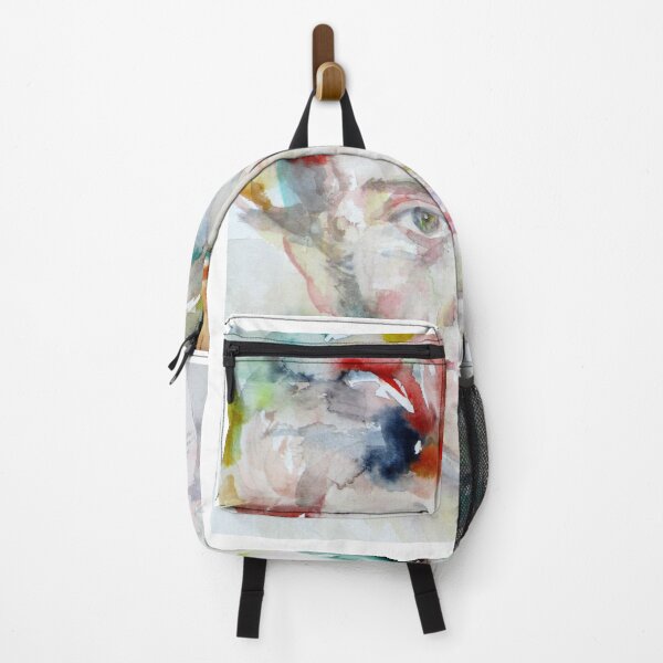 SOREN KIERKEGAARD - watercolor portrait Backpack